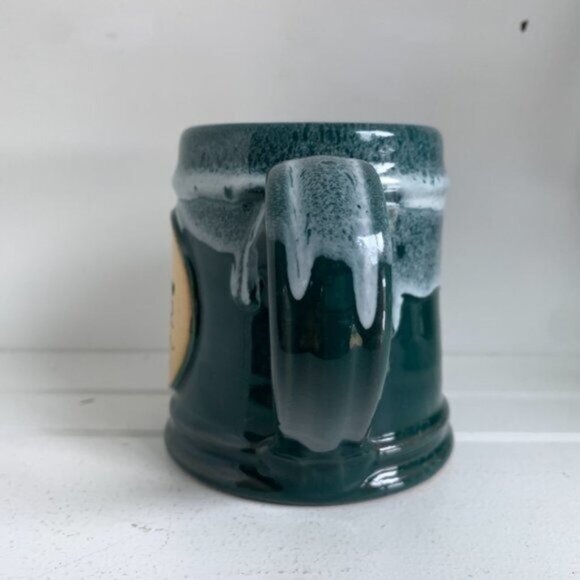 OLD Deneen Pottery Love Your Melon Coffee Mug Green - Picture 5 of 8
